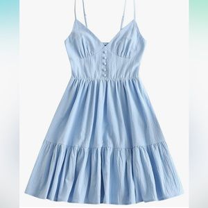 Zaful mini dress Spaguetti straps and button boho style size 4